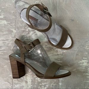 Abound Faux Suede Stacked Heeled Sandal